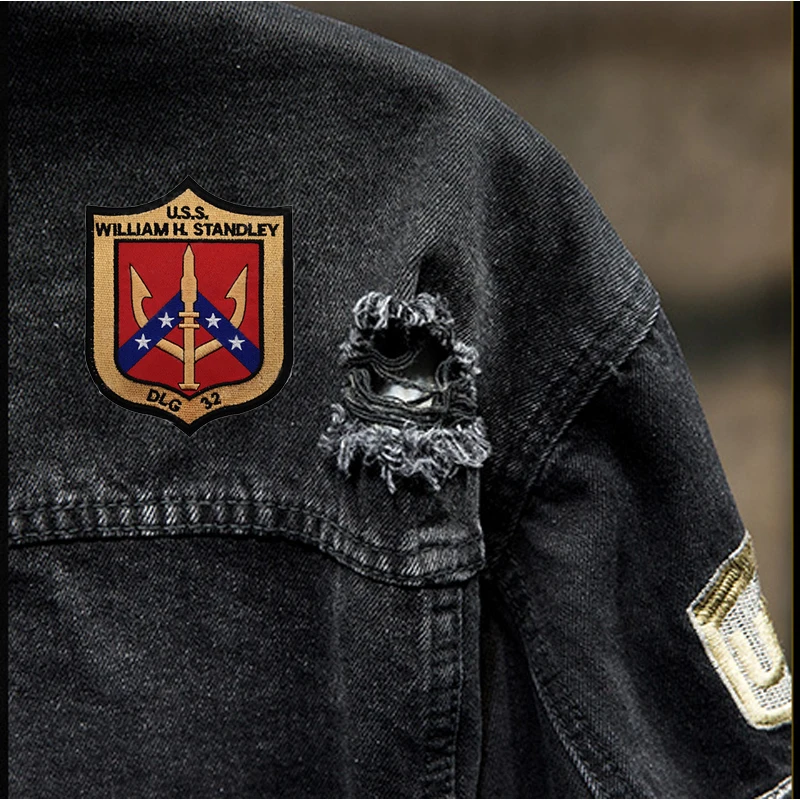 Američan, ki plujejo pod jakno zapestnica navijači Obliži Značke Emblem Vojaške 14.5*11,5 cm Kavljem in Zanke Taktično Za Oblačila, Torbe Jakna