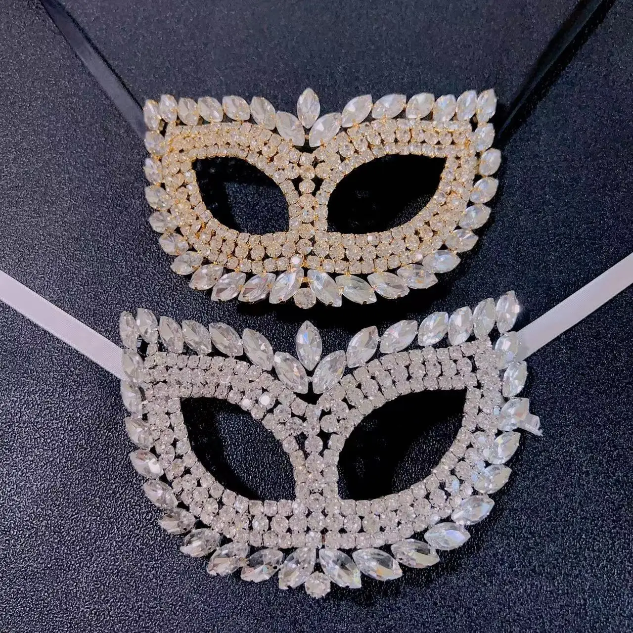 2023 Luksuzni ročno diamond posnetek kristalno Beneški stranka ličila maske, Karneval seksi masko Žensk Halloween modni dodatki