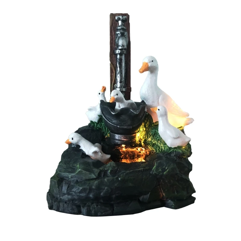 69HC Smolo Raca Kip Vodnjak Luč za Ustvarjalno Živalski Vrt Kip Teras Vodnjak na Prostem Krajine Vrtna Umetnost Smolo Iz