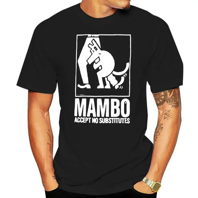89s Mambo Ne prevzemamo nobene Nadomestki Pes Grafični T Shirt Črna Surf Avstralija