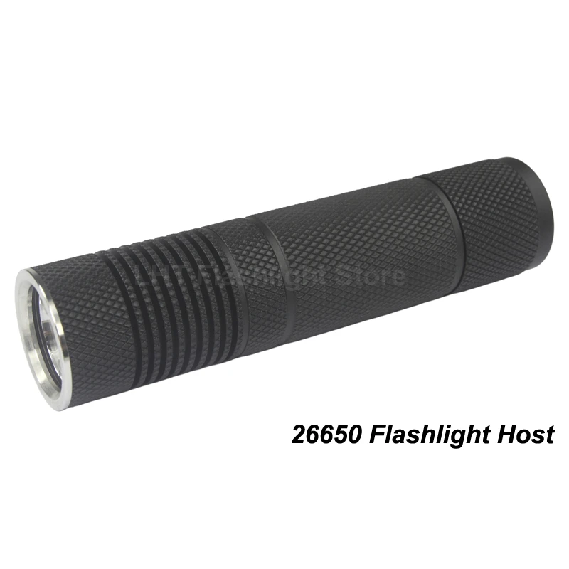 K33 26650 LED Svetilka Gostiteljice, 139mm (L) x 33 mm (D) Lupini Meri Graditi Visoke Kakovosti