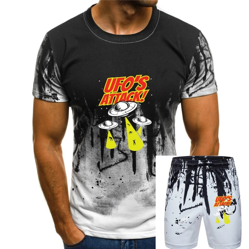 T-shirt ufo attack-tee shirt tujec zunajzemeljskih nlp-leteči krožnik