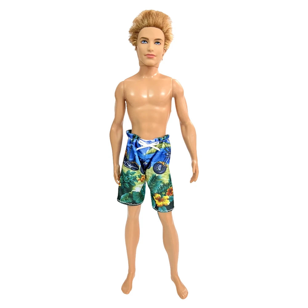 1 Kos Plaža Hlače Poleti Kopalke motornega Vzorec, Plavanje, Športna Oblačila Za Barbie Fant Ken Lutka Dodatki
