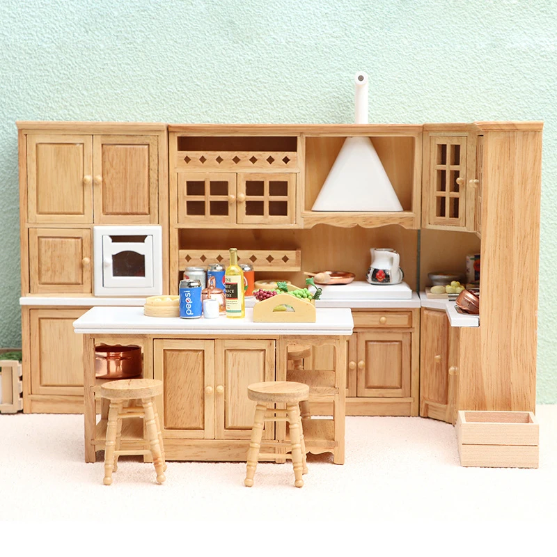 1Pc/1Set 1:6 1:12 Lutke Miniaturni Kuhinjsko Pohištvo Korito Omarico, Štedilnik Omare Omare za Kuhanje Tabela Blata Model Dekor
