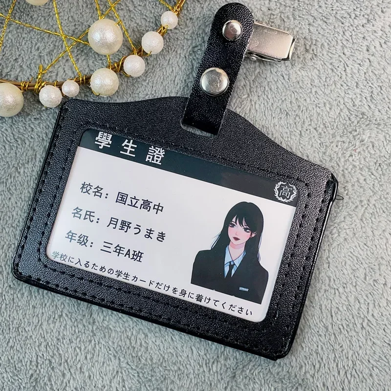 Japonski Anime Stilu Imetniki Kartice Dekle Študent Srčkan Risanka za Kartico sim ID/IC Imetnik Kartice Bus Kartico sim