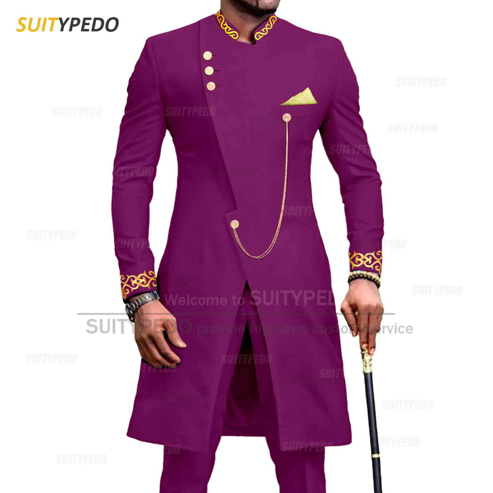 Nove Afriške Etnične Tiskanje Moških Obleko Nastavite Formalne Priložnosti Modni Moški Jopičem Hlače 2 Kosa Obleko, Slim Fit Luksuzni Kostum Stranka
