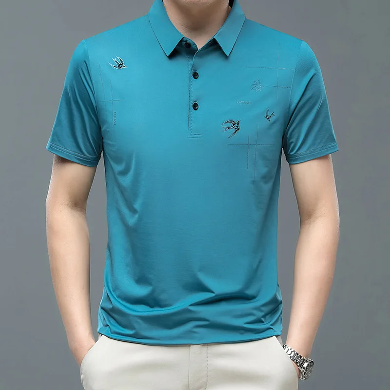 Novi Polo Majica za Moške Poletne Kratek Sleeved majica s kratkimi rokavi Moški Barva za Moške Hitro Sušenje T-shirt