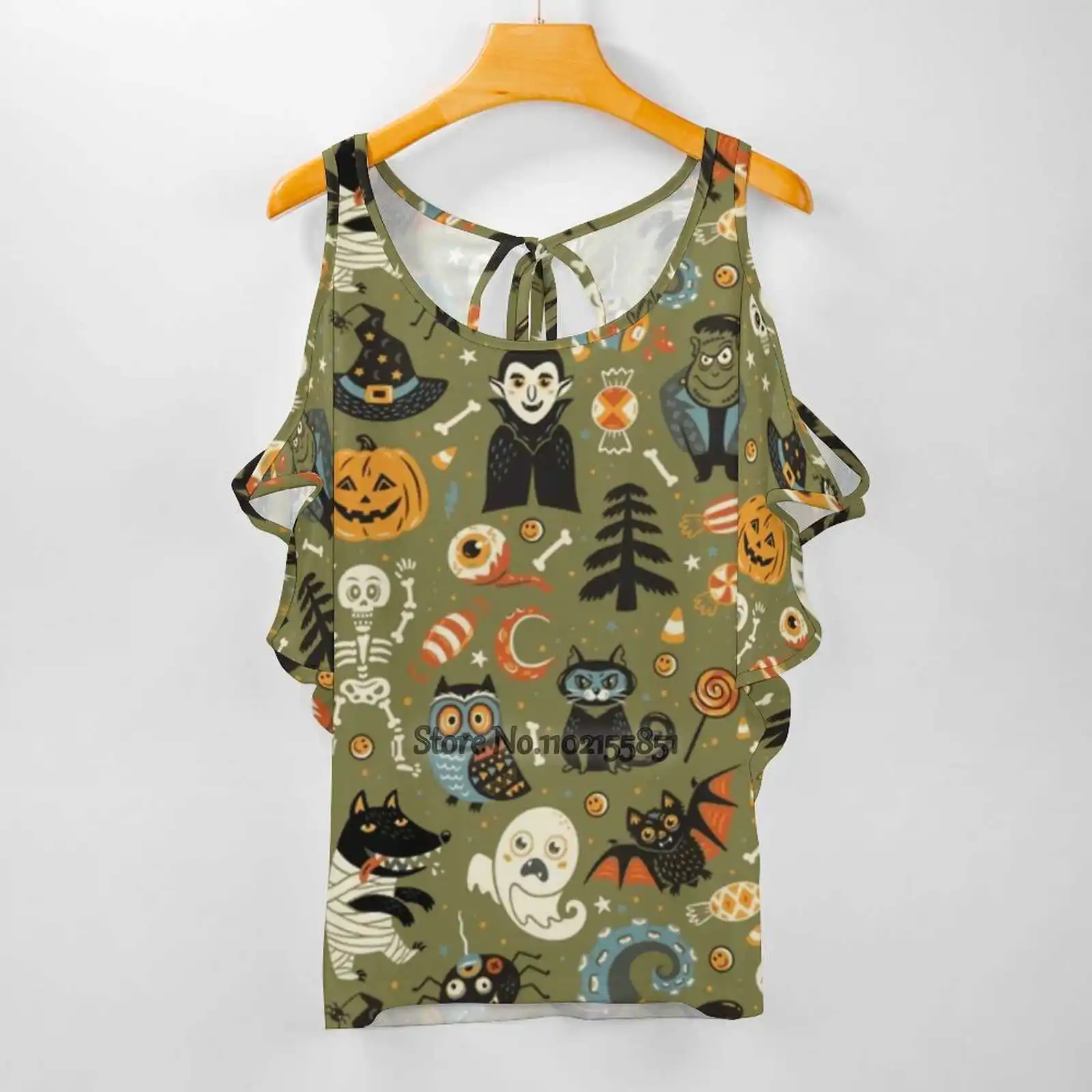 Happy Halloween Ženske T-Shirt Priložnostne Kratka Sleeved Vrhovi Tee Ženske Ohlapne Majice Halloween Vzorec Brezhibno Vektor