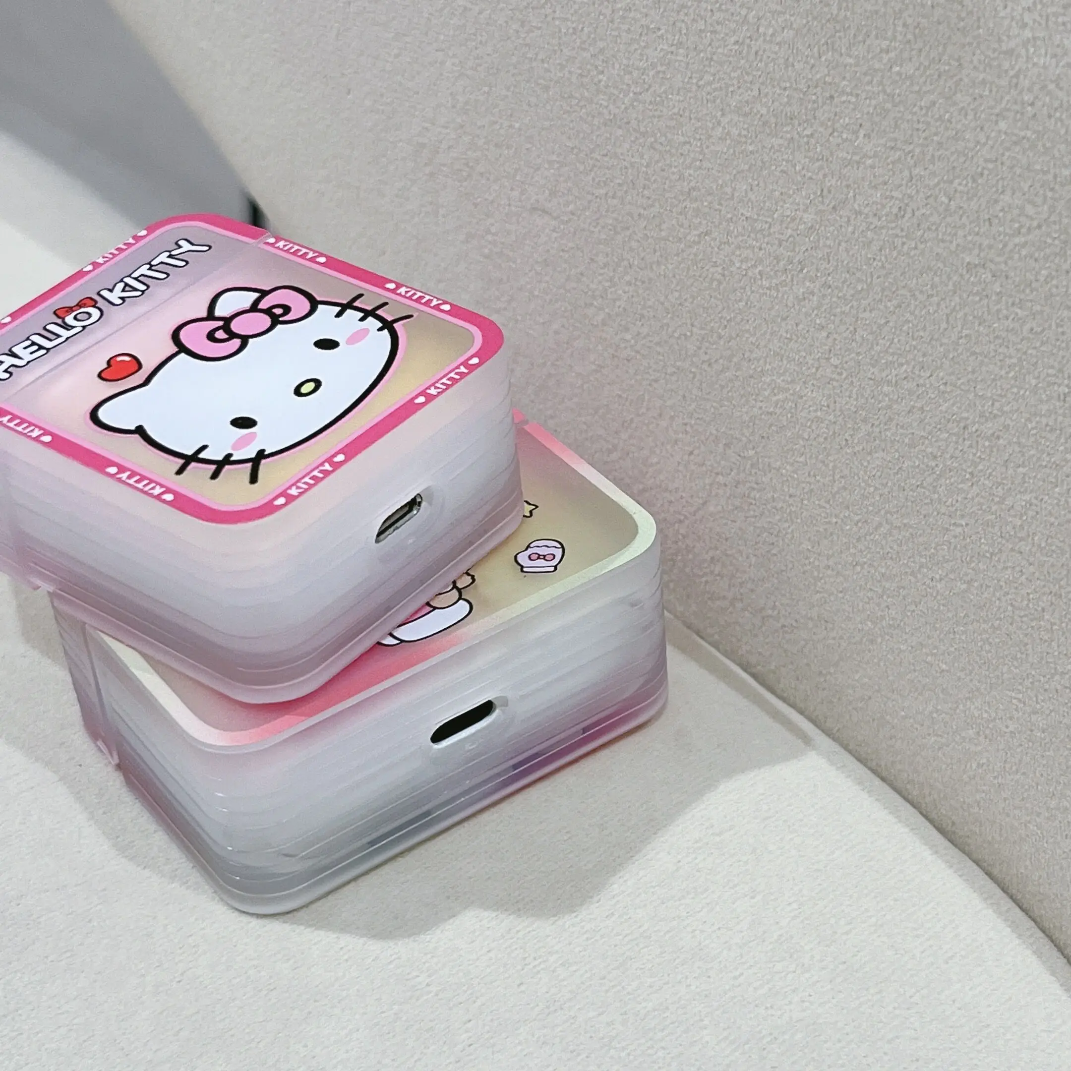 Hello Kitty Roza Primeru Za Airpods Pro 2 Mehki Silikon TPU Slušalke pokrijemo S 3D Keychain Primeru Za Airpods 3. 1/2 Kvadratnih Lupini