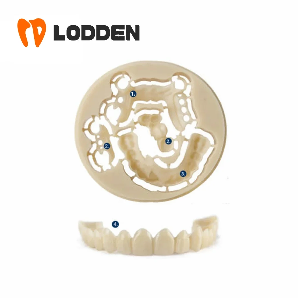 Zobni Laboratorij Materiala PMMA Elastična Blok (98mm)*16 Pisane Disk Odprt Sistem za zobni laboratorij za CAD/CAM uporabo