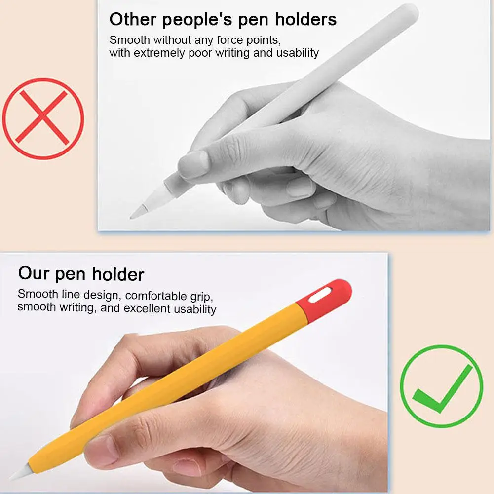 Silikon torbica Pen Za Apple Svinčnik 3 (usb-c) Lahek Mehko Drop-dokazilo šuko Udobno Zaščitna Pero Pokrov